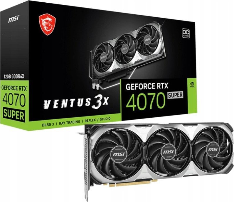 Kartelë grafike MSI GeForce RTX 4070 SUPER Ventus 3X OC 12GB GDDR6X