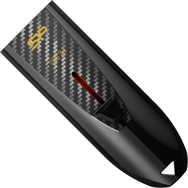 USB Silicon Power Blaze B25, 128GB, 3.2, e zezë