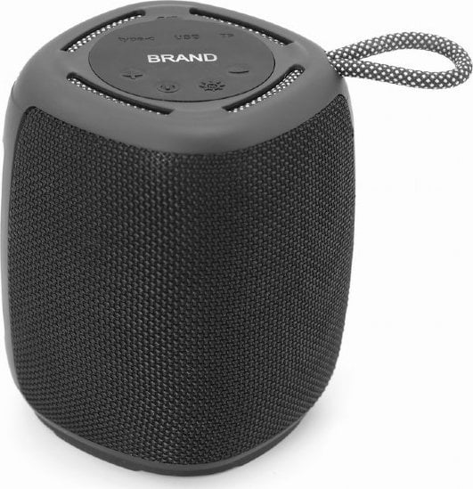 Altoparlant portativ Gembird SPK-BT-LED-03-BK, Bluetooth, 5W, me dritë RGB LED, i zi