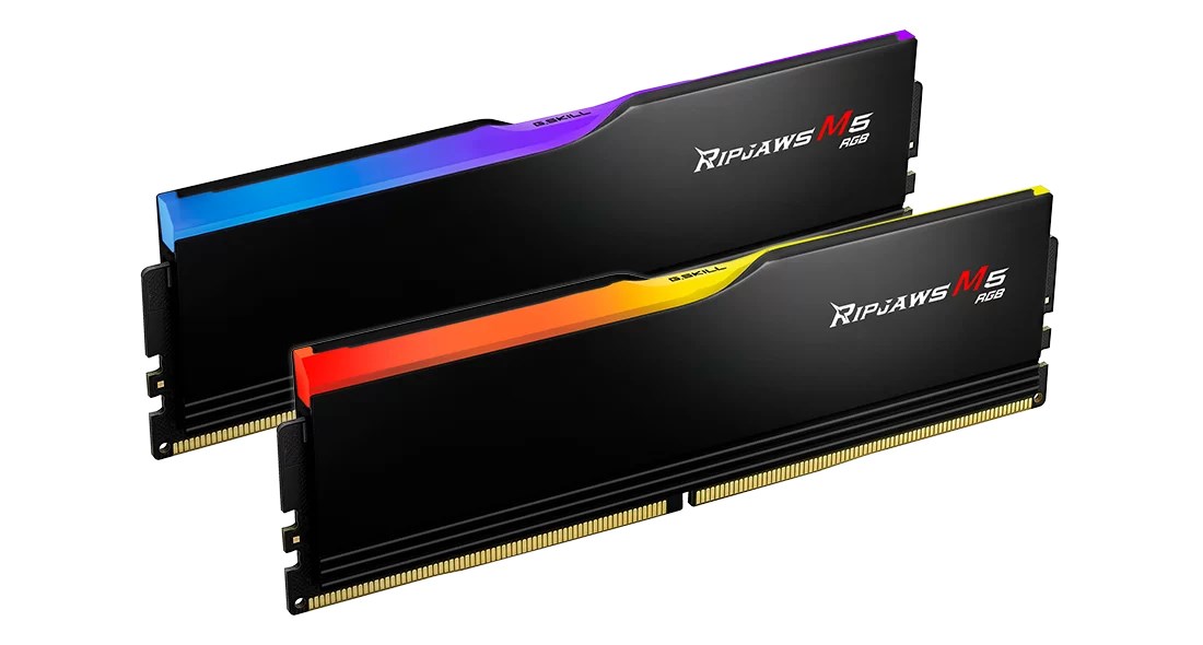 Меморија G.Skill Ripjaws M5 RGB, 32 GB, DDR5, 6200 MT/s, CL36, црна
