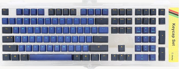 Kapakë tastiere Ducky Horizon, PBT, double shot, blu portokalli