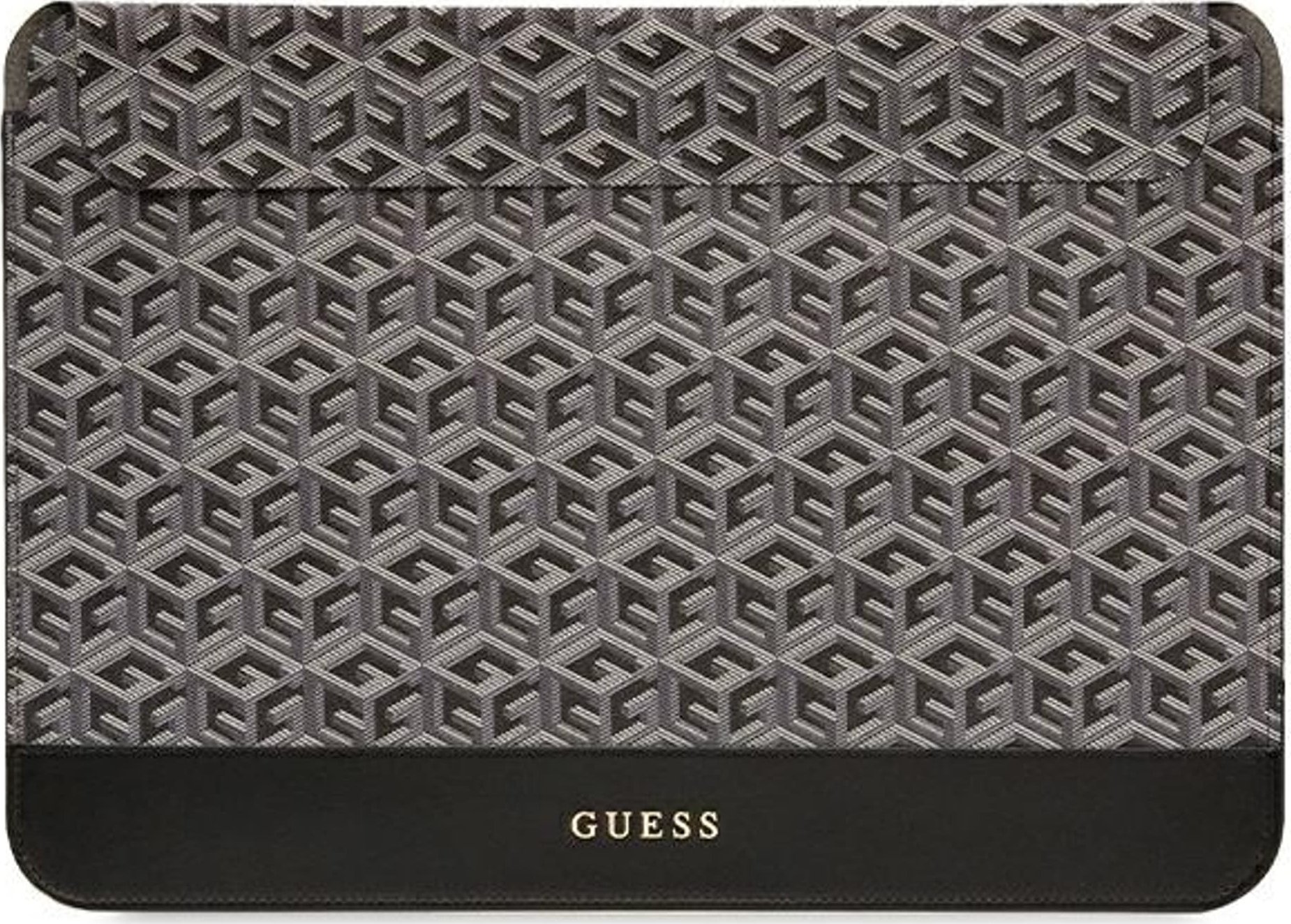 Mbulesë laptopi Guess Gcube Stripes, 14", për MacBook, e zezë