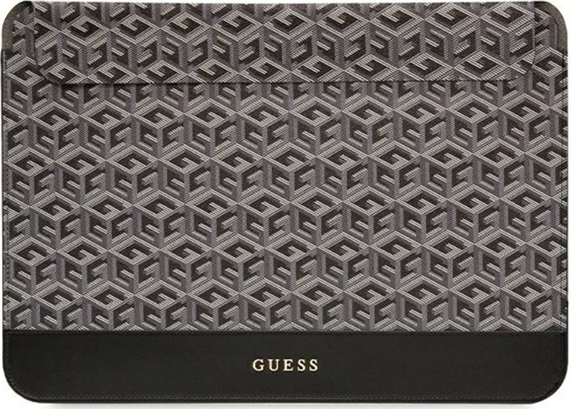 Mbulesë laptopi Guess Gcube Stripes, 14", për MacBook, e zezë