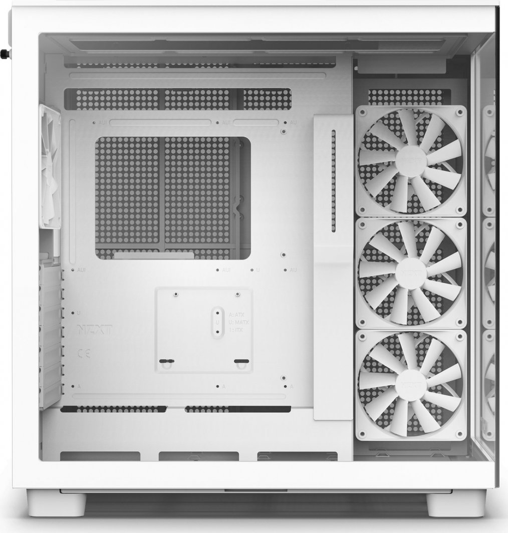 Kasë Nzxt H9 Flow (CM-H91FW-01), e bardhë