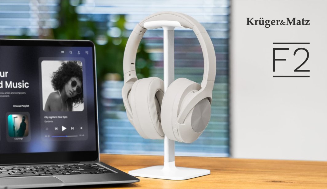 Kufje wireless On Ear Kruger&Matz KM0672 B, 40mm, 20Hz 20kHz, të zeza