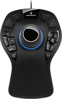 Maus 3D 3Dconnexion SpaceMouse Pro 3DX-700040, me kabllo, i zi