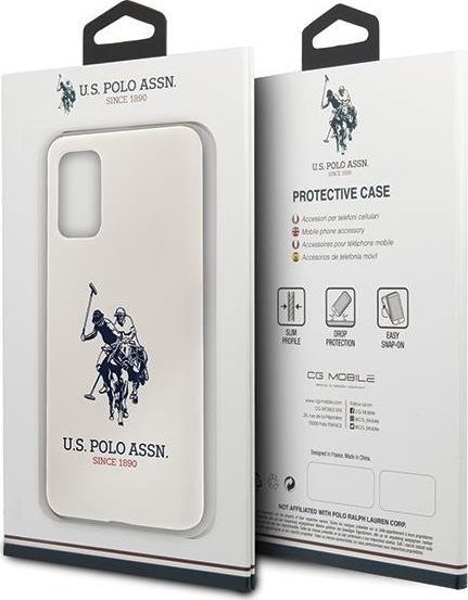 Mbrojtëse për telefon Polo Assn US USHCS67SLHRWH S20 + G985, e bardhë