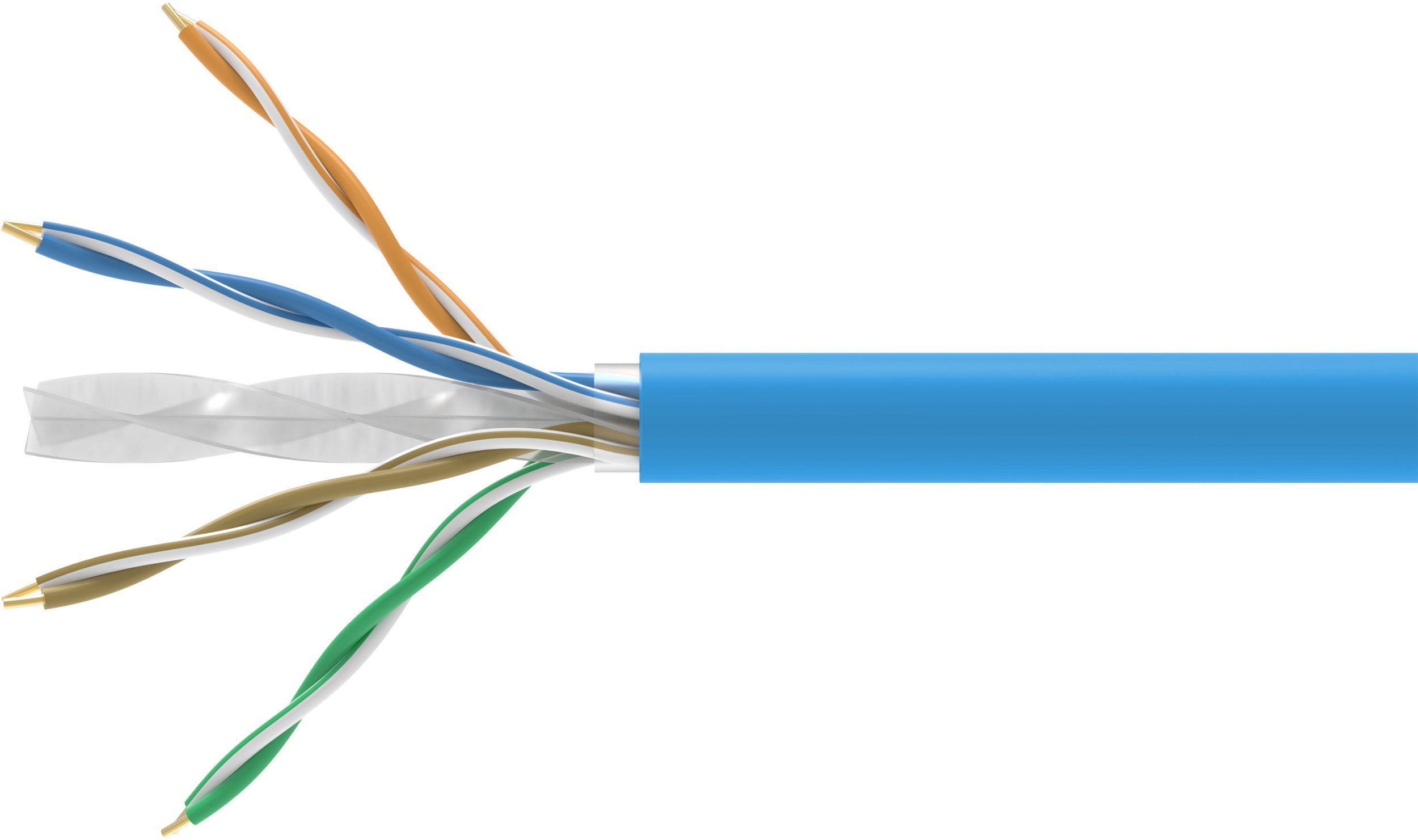 Kabllo rrjeti Equip Cat6A U UTP, 305m, LSZH Dca, blu