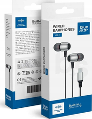 Kufje me kabllo BlueStar M09C, Type C DAC, 1.2m, të zeza