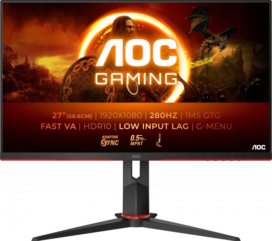 Monitor AOC 27G2ZN3/BK, 27", 280Hz, 0.5ms, i zi
