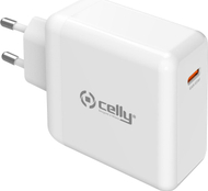Karikues Celly TC1, USB-C, 65W GaN, i bardhë