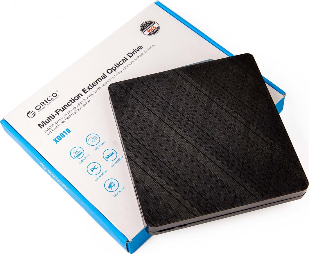Disk i jashtëm Orico, USB 3.1,DVD-RW, i zi