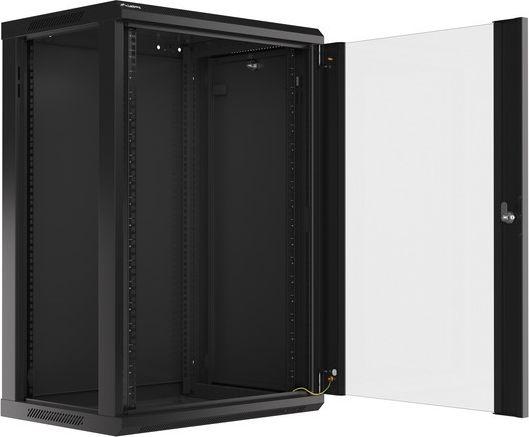 Kabinet Lanberg WF01-6418-10B, 19", 18U, i zi