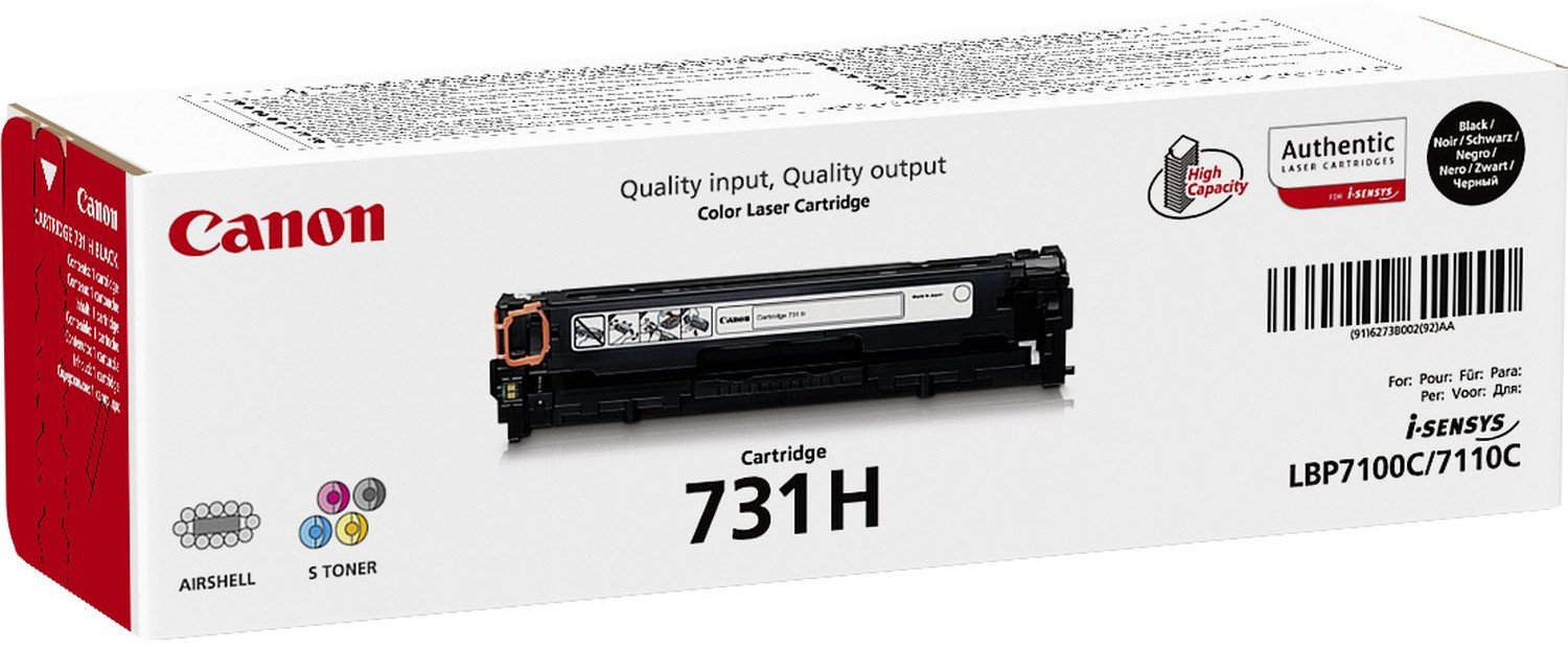 Tонер Canon 731H, голем капацитет, црн, оригинален