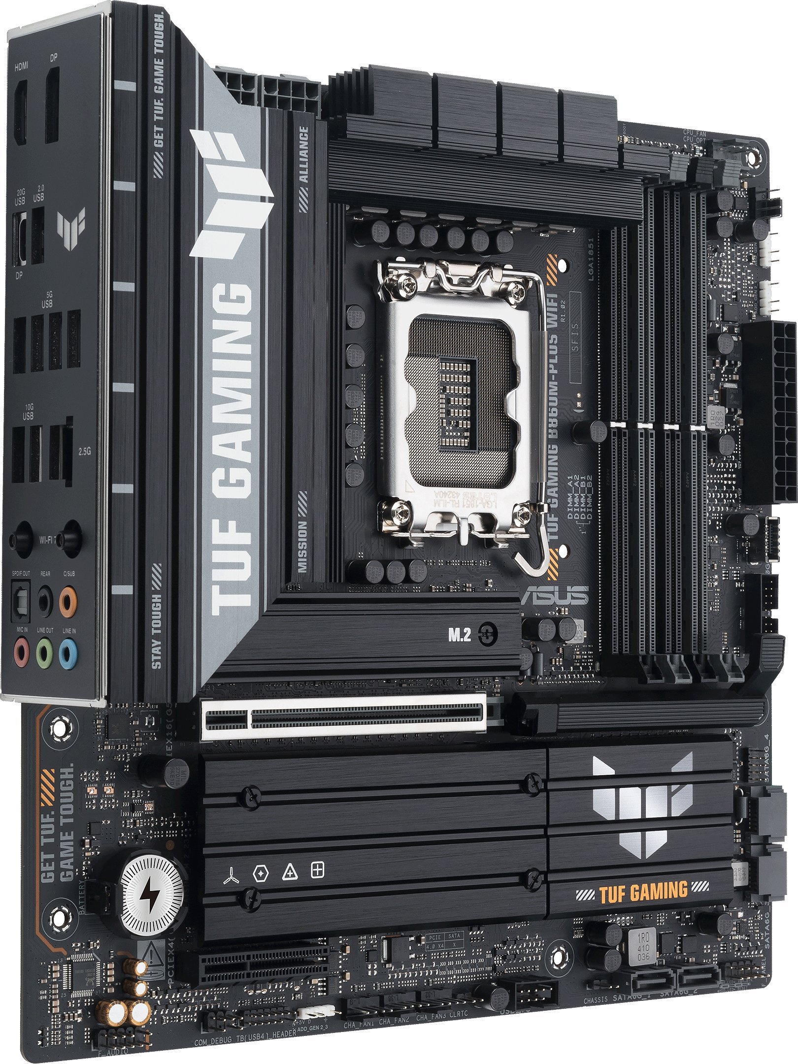 Pllakë amë ASUS TUF Gaming B860M Plus WIFI, Intel B860, DDR5, WiFi 7