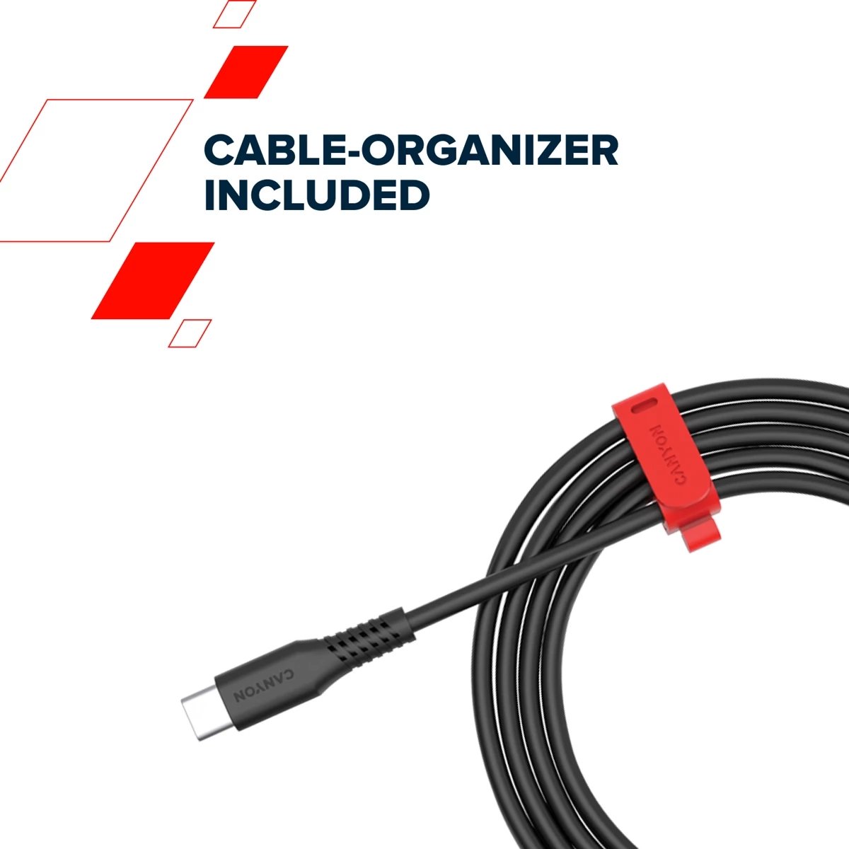 Kabllo USB C Canyon CC60SC, USB C në USB C, 2m, 60W, e zezë