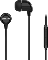 Жични слушалки Philips TAE2146BK/00, во уво, со микрофон, црни