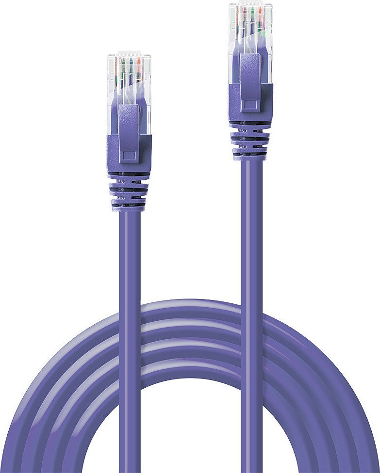 Kabllo rrjeti Lindy Cat.6 U UTP, 5m, vjollcë