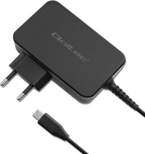 Полнач за мрежа Qoltec GaN Power PRO 52388, 100W, USB C, бел