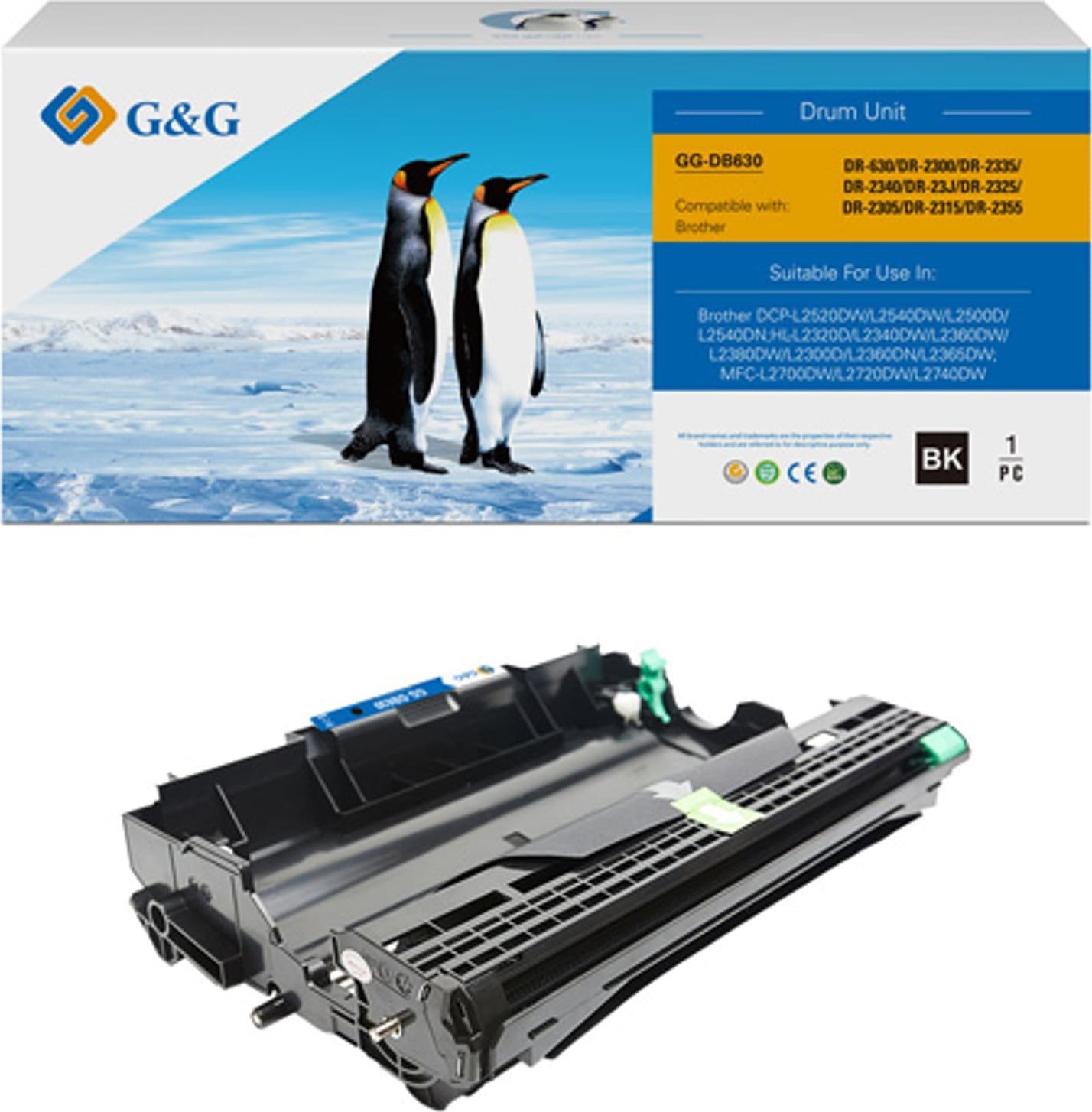 Drum printeri G&amp;G Br DR2300 DR630 DR2335 DR2340 DR23J DR2325, 12000 faqe, i zi