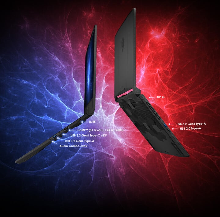 Laptop MSI Katana 15 B13VGK-1867CZ, 15.6", Intel Core i7-13620H, 16GB RAM, 1TB SSD, NVIDIA GeForce RTX 4070 8GB GDDR6, i zi