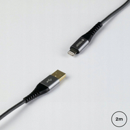 Kabllo USB MyScreen Protector MSP Kevlar, USB A në Lightning, 1.2m, e zezë