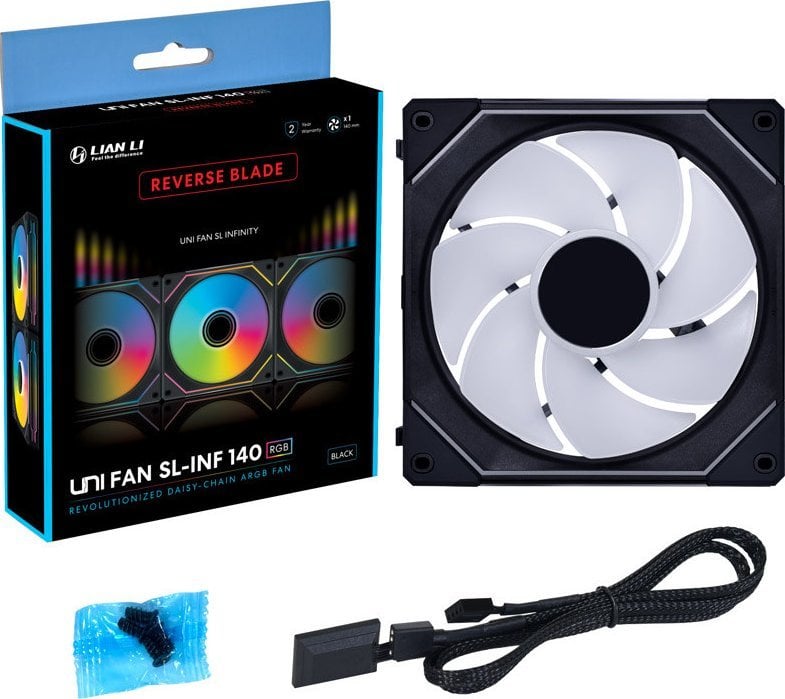 Ftohës Lian Li UNI SL-INF 140 RGB Reverse Blade (UF-RSLIN140-1B), 140 mm