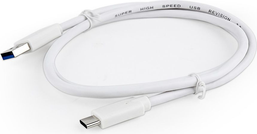 Gembird USB-A kabllo USB - 1 m e bardhë (CCP-USB3-AMCM-1M-W)
