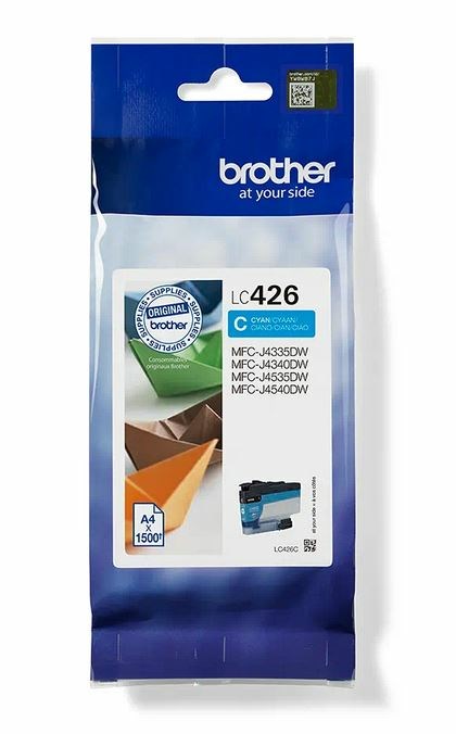 Мастило за принтер Brother LC426C, 1500 страници, цијан