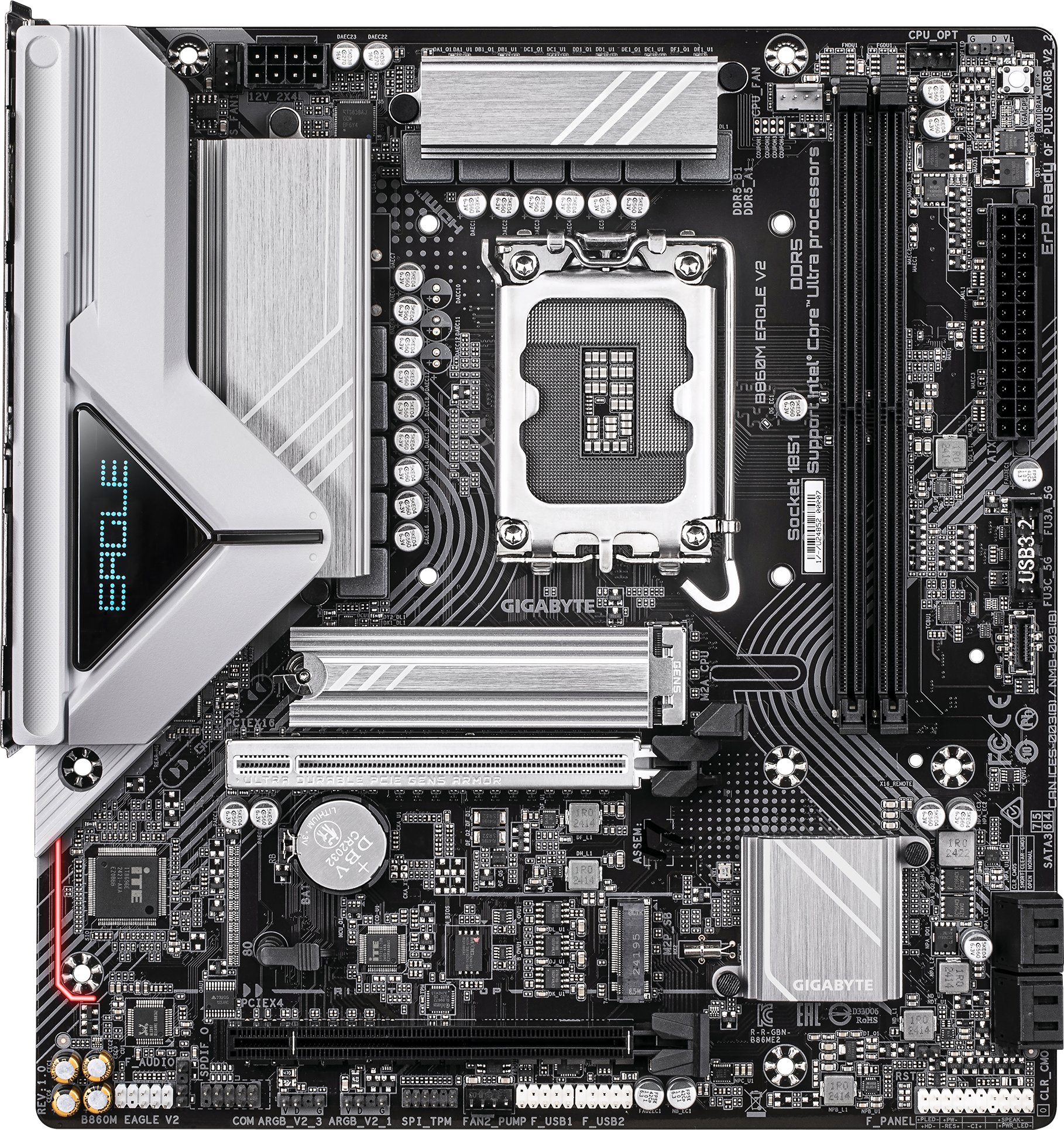 Pllakë amë GIGABYTE B860M EAGLE V2, Intel Core Ultra, DDR5, mATX