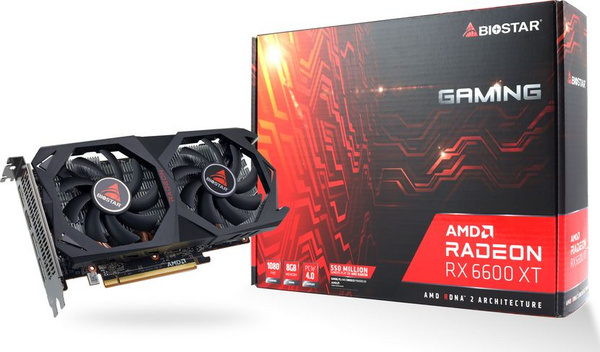 Kartë grafike Biostar Radeon (VA66T6TM81), RX 6600 XT, 8GB, GDDR6, e zezë