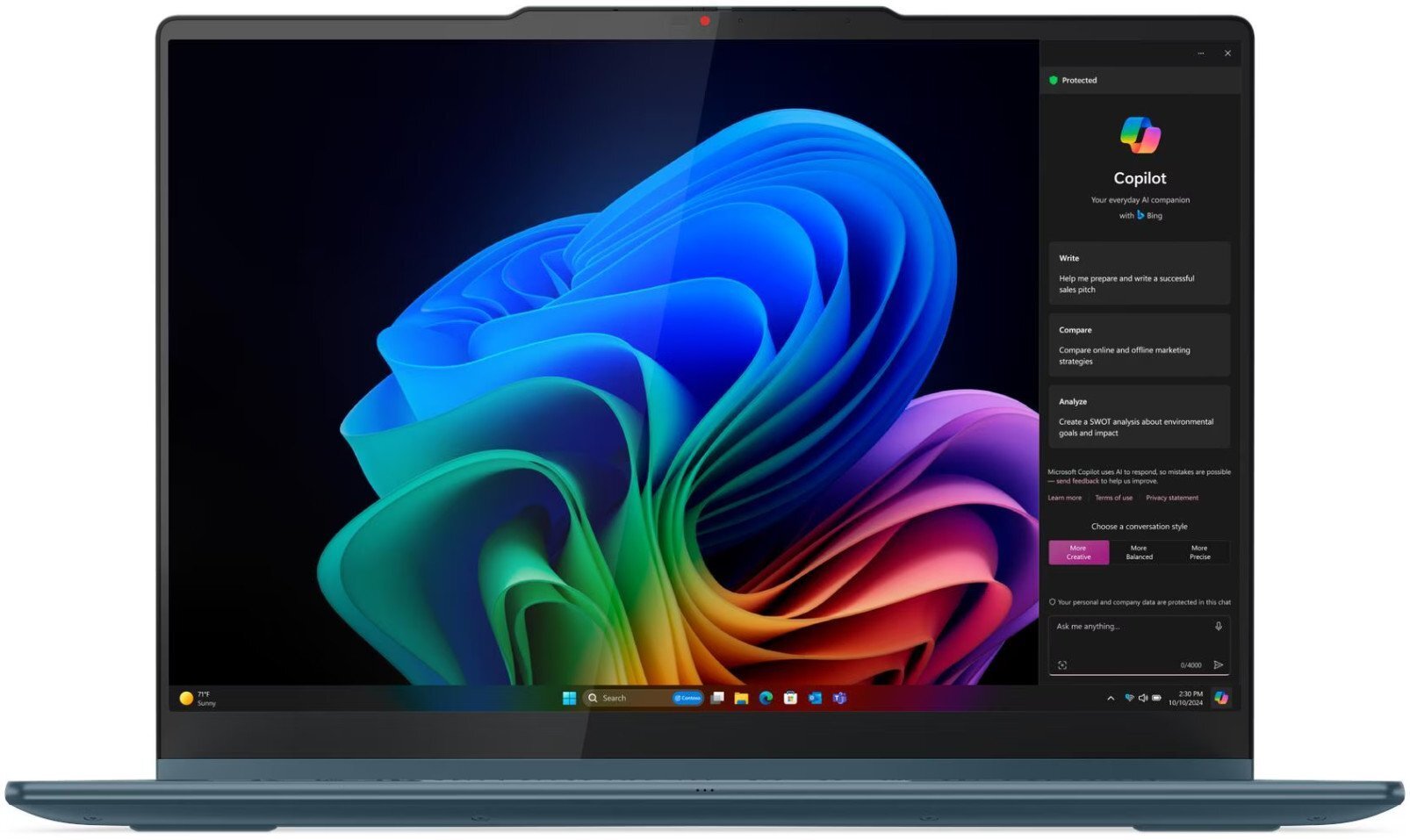 Laptop Lenovo Yoga 7 2-in-1 14AKP10, 14", Ryzen AI 5 340, 16GB, 512GB, i kaltër