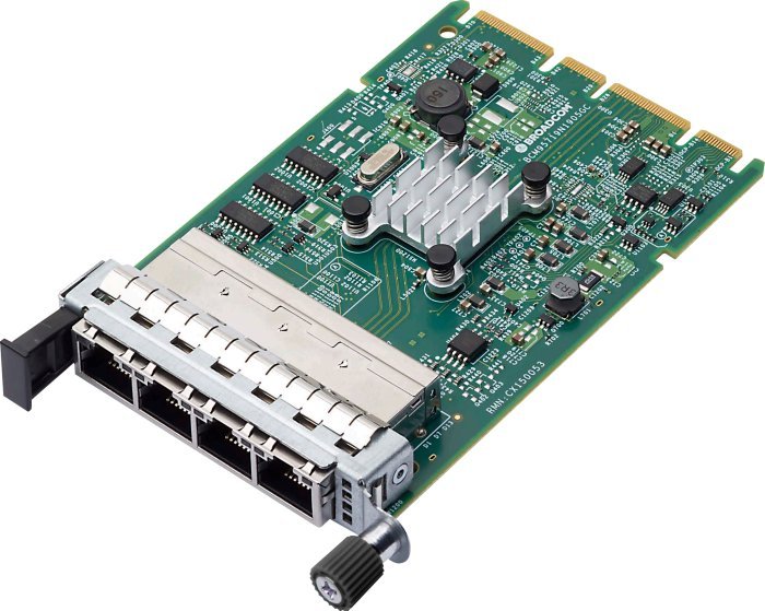 Kartelë rrjeti Broadcom N41T, 4x RJ-45, PCIe, 1GbE