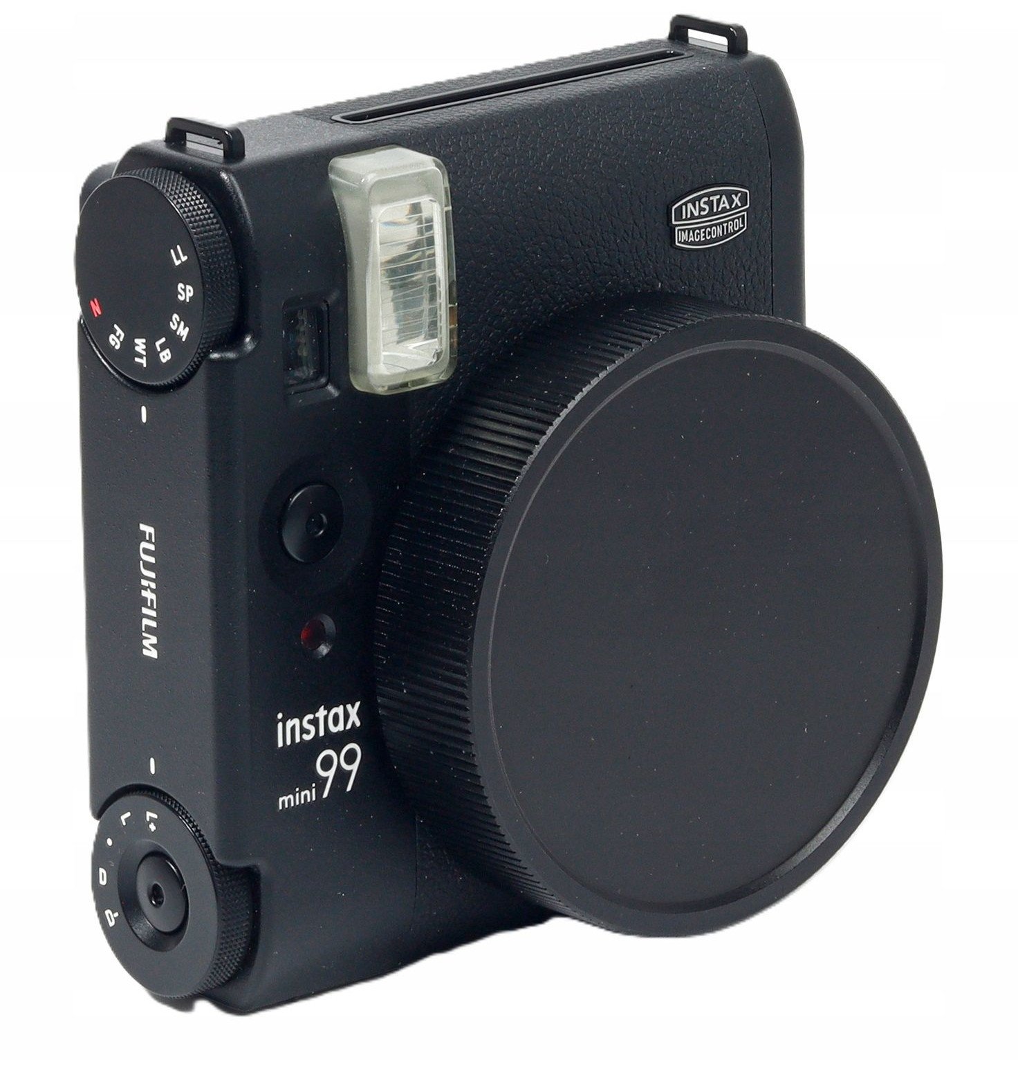 Kapak mbrojtës lente LoveInstant për Fujifilm Instax Mini 99, alumin, me litar elastik, i zi