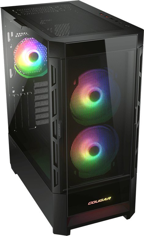 Kullë kompjuteri Cougar Duoface RGB CGR-5ZD1B-RGB, ATX, ndriçim RGB, e zezë