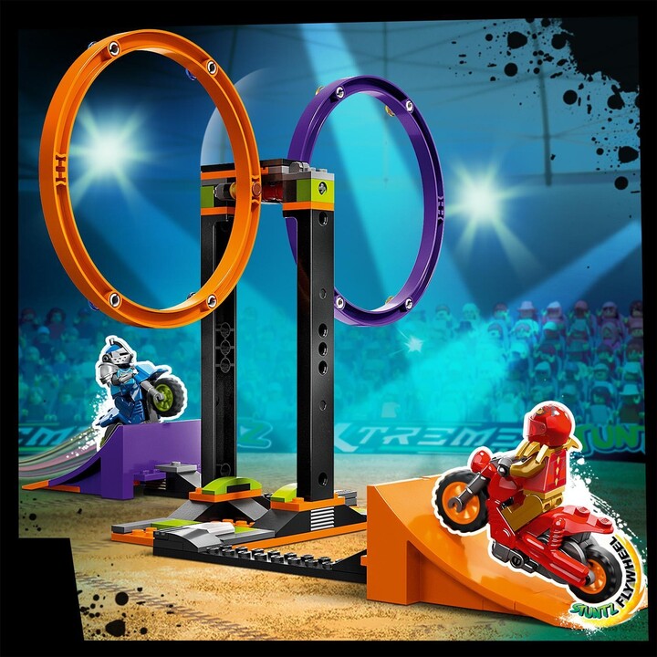 Set LEGO® City 60360 Spinning Circle Stunt Challenge, 117 pjesë