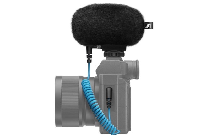 Mikrofon kompakt Sennheiser MKE 200, për kamera dhe smartphone, i zi