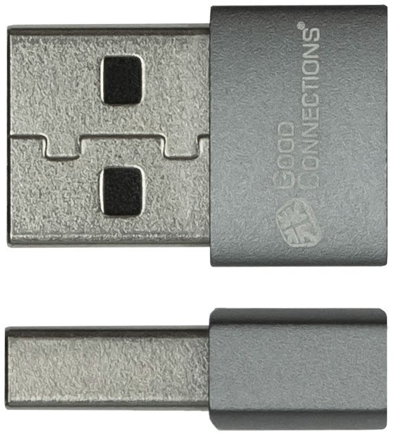 Adapter USB Good Connections USB 2.0, USB A në USB C, set 2 copë, i zi