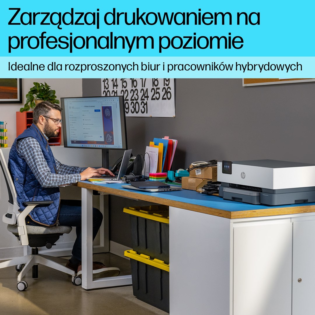 Printer HP OfficeJet Pro 9110b, A4, i zi/i bardhë