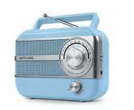 Radio portativ Muse M-056SC, analog, FM MW, blu retro