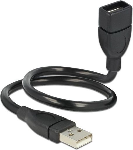 Kabllo USB Delock USB-A - USB-A (83498), 0.35 m, e zezë