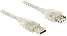 Kabëll vazhduese LANBERG USB 2.0 ferrite transparente AM-AF 5m (CA-USBE-12CC-0050-TR)