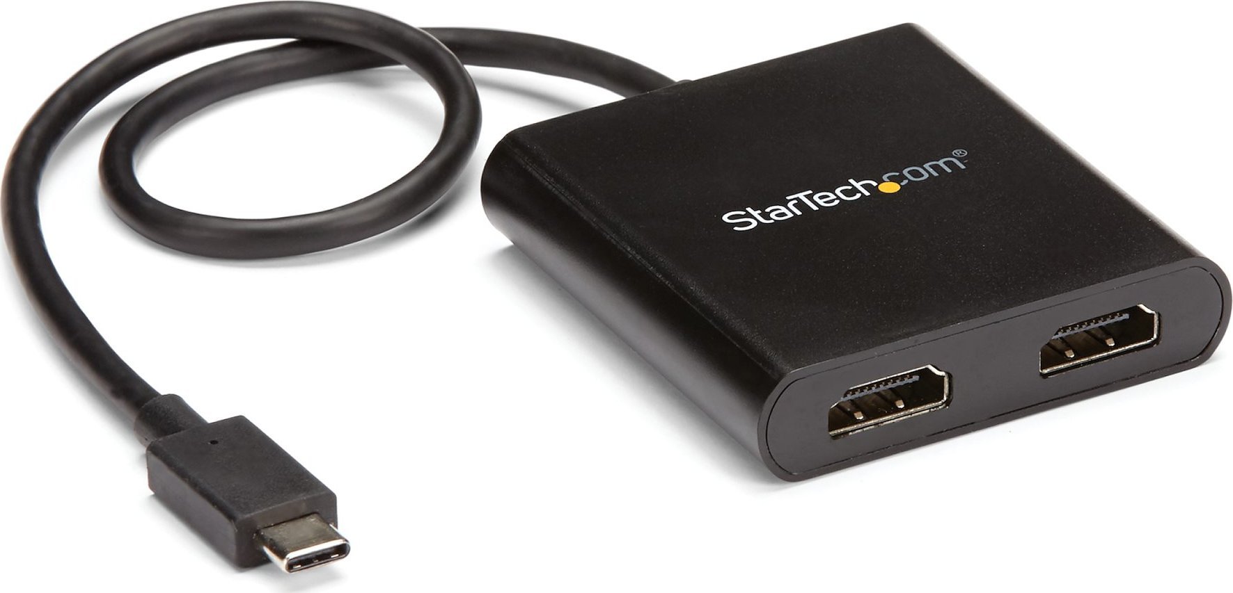 Adapter multi monitor StarTech.com MST, USB C në 2x HDMI, 4K 30Hz, i zi