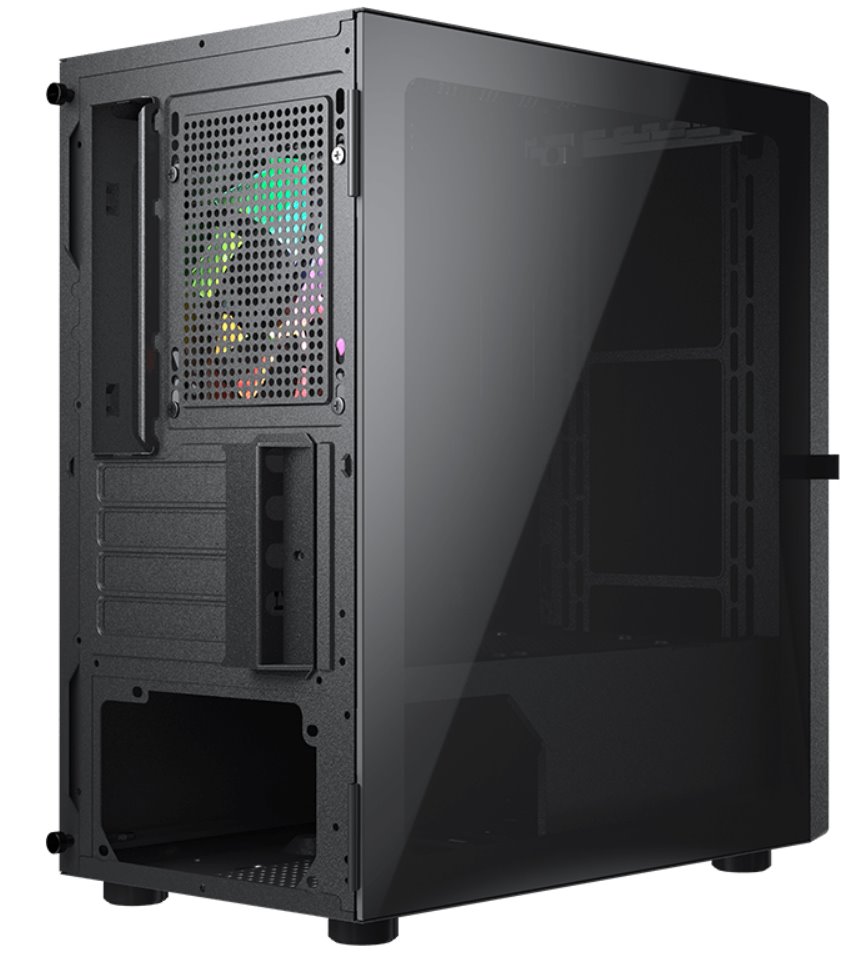 Kasë COUGAR Purity RGB Black Mini Tower, e zezë