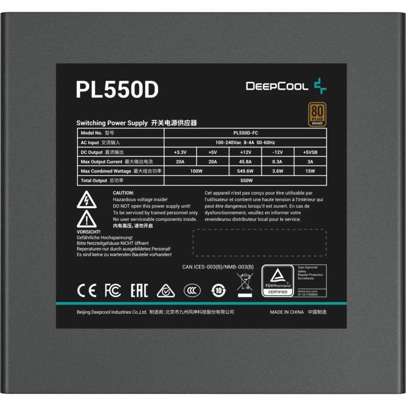 Furnizim energjie Deepcool PL550D V2, 550W, 80 Plus Bronze