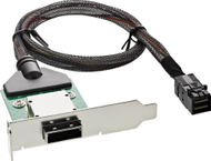 Adapter PCI InLine SAS HD LP, SFF-8088 në SFF-8643, 0.75m
