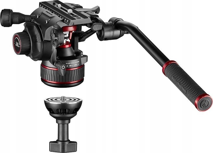 Tripod video Manfrotto Nitrotech 608 Series me 645 Fast Twin, karbon, i zi