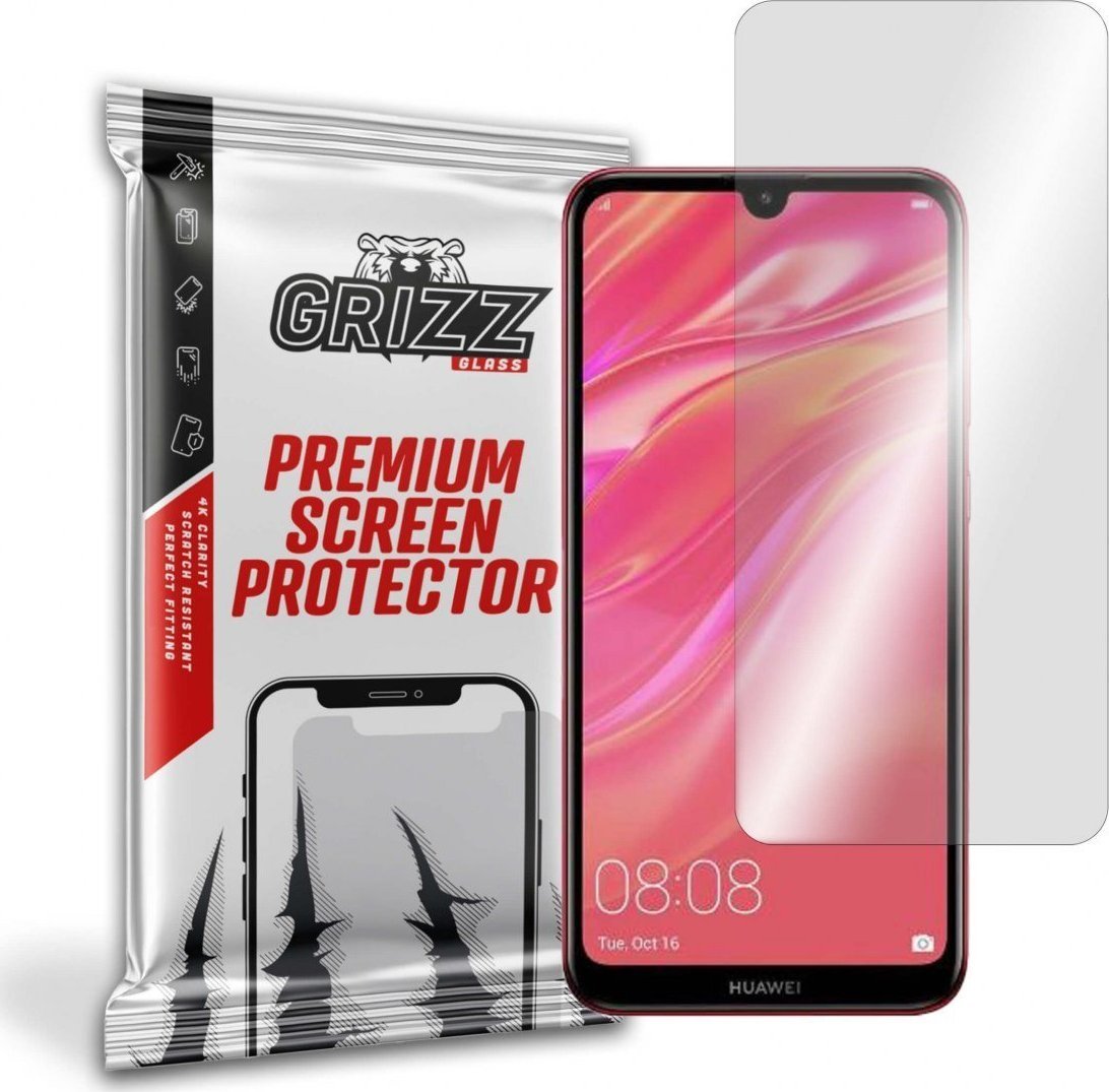Xham mbrojtës hibrid GrizzGlass për Huawei Y7 2019, transparencë e lartë, rezistent ndaj gërvishtjeve