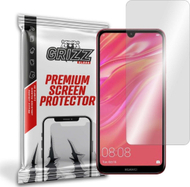 Xham mbrojtës hibrid GrizzGlass për Huawei Y7 2019, transparencë e lartë, rezistent ndaj gërvishtjeve