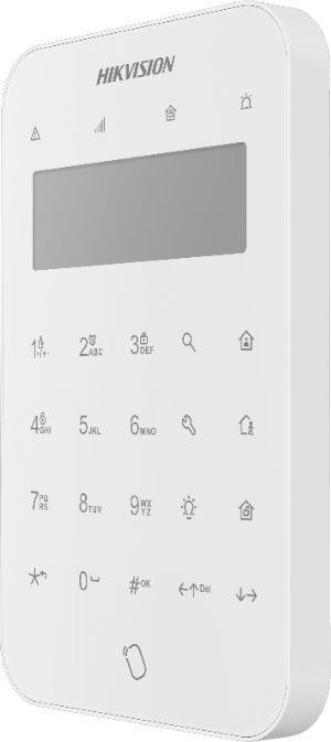 Tastierë Hikvision, wireless, e bardhë